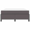 vidaXL Σκελετός κρεβατιού με στρώμα Γκρι 160 x 200 cm Τεχνητό δέρμα
