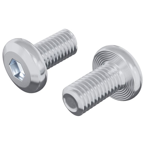 vidaXL &Beta;ί&delta;&alpha; &kappa;&lambda;&epsilon;&iota;&delta;ώ&mu;&alpha;&tau;&omicron;&sigmaf; &Mu;&omicron;&nu;ό&chi;&rho;&omega;&mu;&omicron; 2 pcs &Alpha;&sigma;&eta;&mu;ί M6 x 12 mm &Alpha;&tau;&sigma;ά&lambda;&iota;