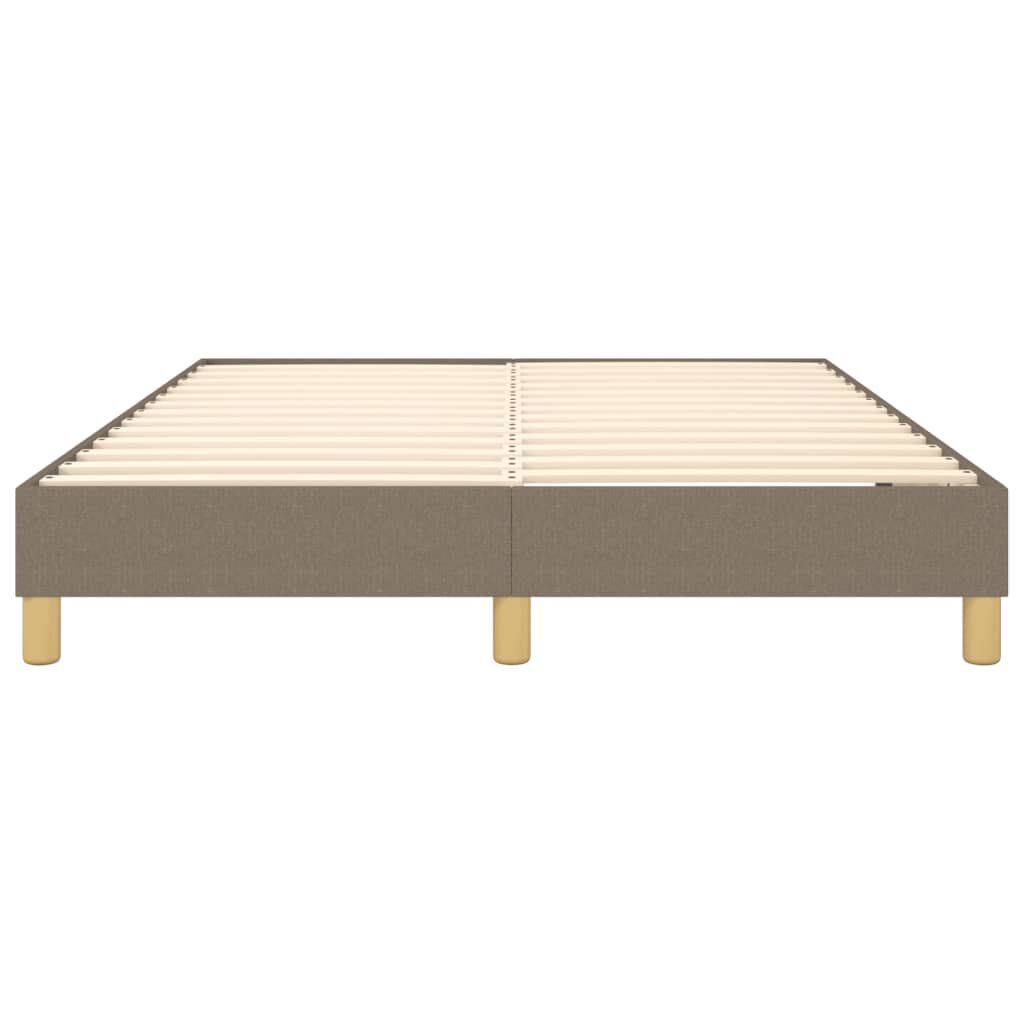 vidaXL Σκελετός Κρεβατιού Χωρίς Στρώμα Taupe 140x200 εκ. Υφασμάτινο