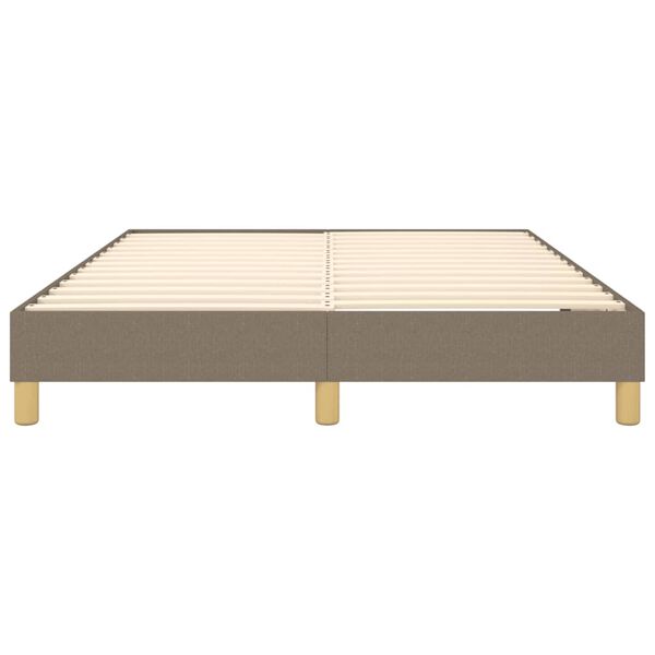 vidaXL Σκελετός Κρεβατιού Χωρίς Στρώμα Taupe 140x200 εκ. Υφασμάτινο