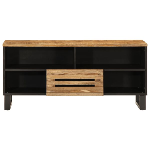 vidaXL Έπιπλο Τηλεόρασης 100 x 34 x 46 εκ. Μασίφ Ακατέργ. Ξύλο Μάνγκο