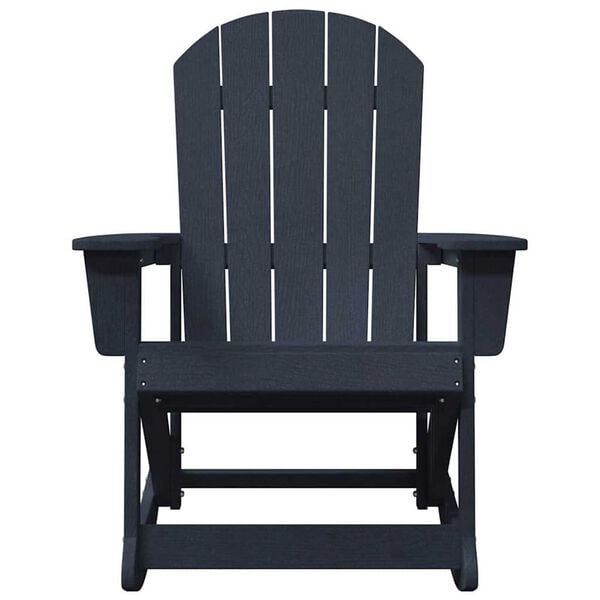 vidaXL Καρέκλες Ροκάντας Adirondack 2 pcs Ναυτικό μπλε HDPE
