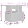 vidaXL Σετ Καναπέ Κήπου με μαξιλάρι 8 pcs Μαύρο Πολυ ράταν