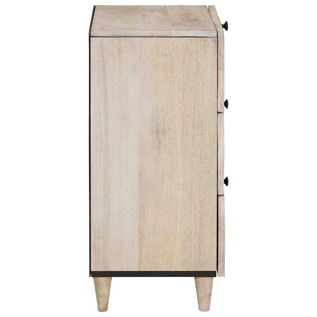 vidaXL Πλαϊνό γραφείο με συρτάρι Λευκό 33.5 x 40 x 75 εκ