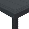 vidaXL Σέτ φαγητού για κήπο 13 pcs Ανθρακί Rattan Polt