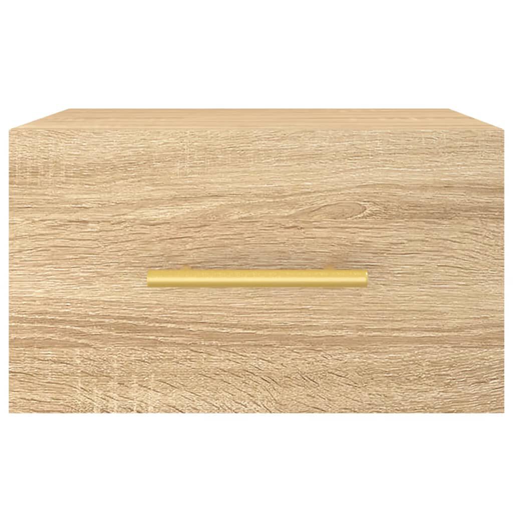 vidaXL Κομοδίνα Επιτοίχια 2 τεμ. Sonoma Δρυς 35 x 35 x 20 εκ.