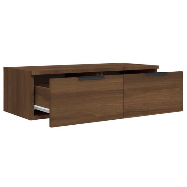 vidaXL Ντουλάπια Τοίχου 2 τεμ. Καφέ δρυς 68x30x20 εκ. Επεξ. Ξύλο