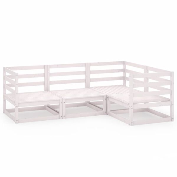 vidaXL &Sigma;&alpha;&lambda;ό&nu;&iota; &Kappa;ή&pi;&omicron;&upsilon; &Sigma;&epsilon;&tau; 4 &Tau;&epsilon;&mu;&alpha;&chi;ί&omega;&nu; &Lambda;&epsilon;&upsilon;&kappa;ό &alpha;&pi;ό &Mu;&alpha;&sigma;ί&phi; &Xi;ύ&lambda;&omicron; &Pi;&epsilon;ύ&kappa;&omicron;&upsilon;