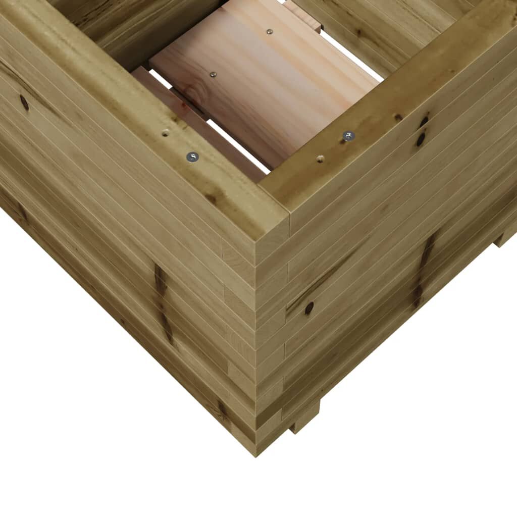 vidaXL Ζαρντινιέρα Κήπου 50x50x49,5 εκ. από Εμποτισμένο Ξύλο Πεύκου