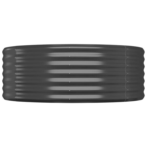 vidaXL Ζαρντινιέρα Ανθρακί 175x100x36εκ Ατσάλι με Ηλεκτρ. Βαφή Πούδρας