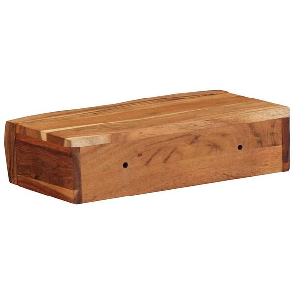 vidaXL Ράφια Τοίχου 2 τεμ. 30x17x8 εκ. από Μασίφ Ξύλο Ακακίας