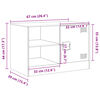 vidaXL Έπιπλο Τηλεόρασης Ροζ 67 x 39 x 44 εκ. από Χάλυβα