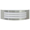 vidaXL Εξωτερικά Φωτιστικά Τοίχου 2 pcs Ασημί 32 x 10 x 10 εκ