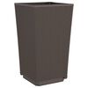 vidaXL Ζαρντινιέρες Κήπου 2 τεμ. Καφέ 32,5x32,5x57 εκ. Πολυπροπυλένιο