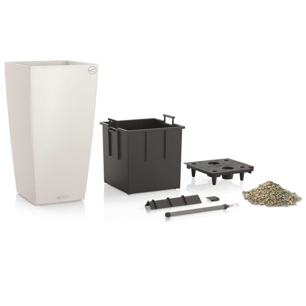 LECHUZA Γλάστρα Cubico Color 40 ALL-IN-ONE Λευκή 13150