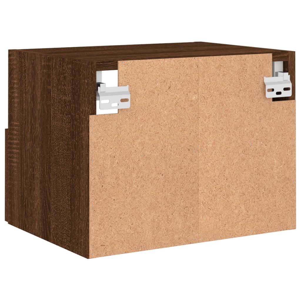 vidaXL Έπιπλο Τοίχου Τηλεόρασης Καφέ Δρυς 40x30x30 εκ. Επεξ. Ξύλο