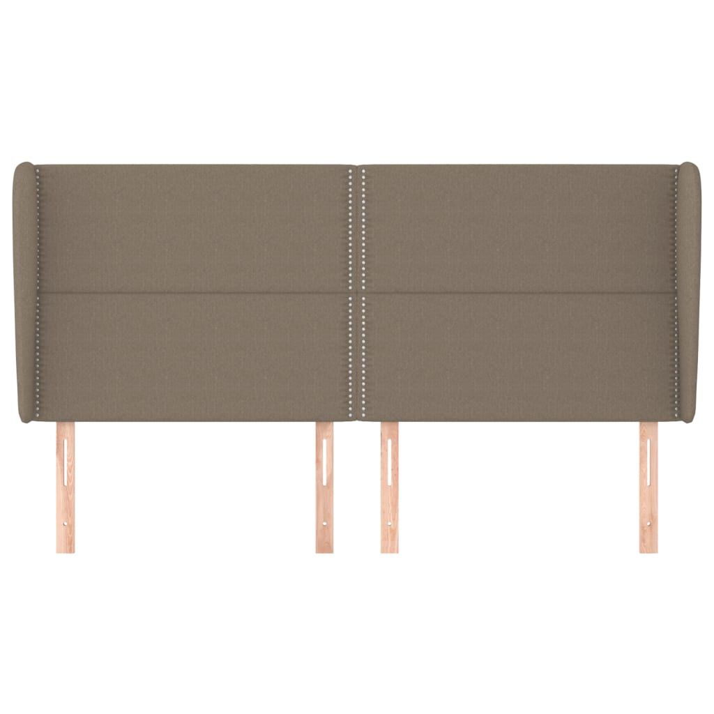 vidaXL Κεφαλάρι με Πτερύγια Taupe 183x23x118/128 εκ. Υφασμάτινο