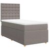 vidaXL &Kappa;&rho;&epsilon;&beta;ά&tau;&iota; Boxspring &mu;&epsilon; &Sigma;&tau;&rho;ώ&mu;&alpha; Taupe 100 x 200 &epsilon;&kappa;. &Upsilon;&phi;&alpha;&sigma;&mu;ά&tau;&iota;&nu;&omicron;
