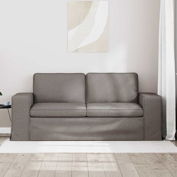 vidaXL &Kappa;&alpha;&nu;&alpha;&pi;έ&sigmaf; 140cm Taupe &Mu;έ&tau;&alpha;&lambda;&lambda;&omicron;