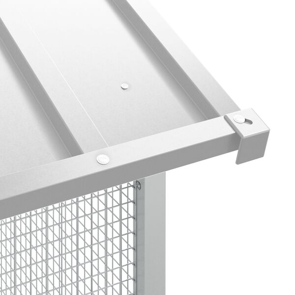 vidaXL Σαχνιστήρι Πτηνών Γκρι 215 x 210 x 247 εκ. Χάλυβας