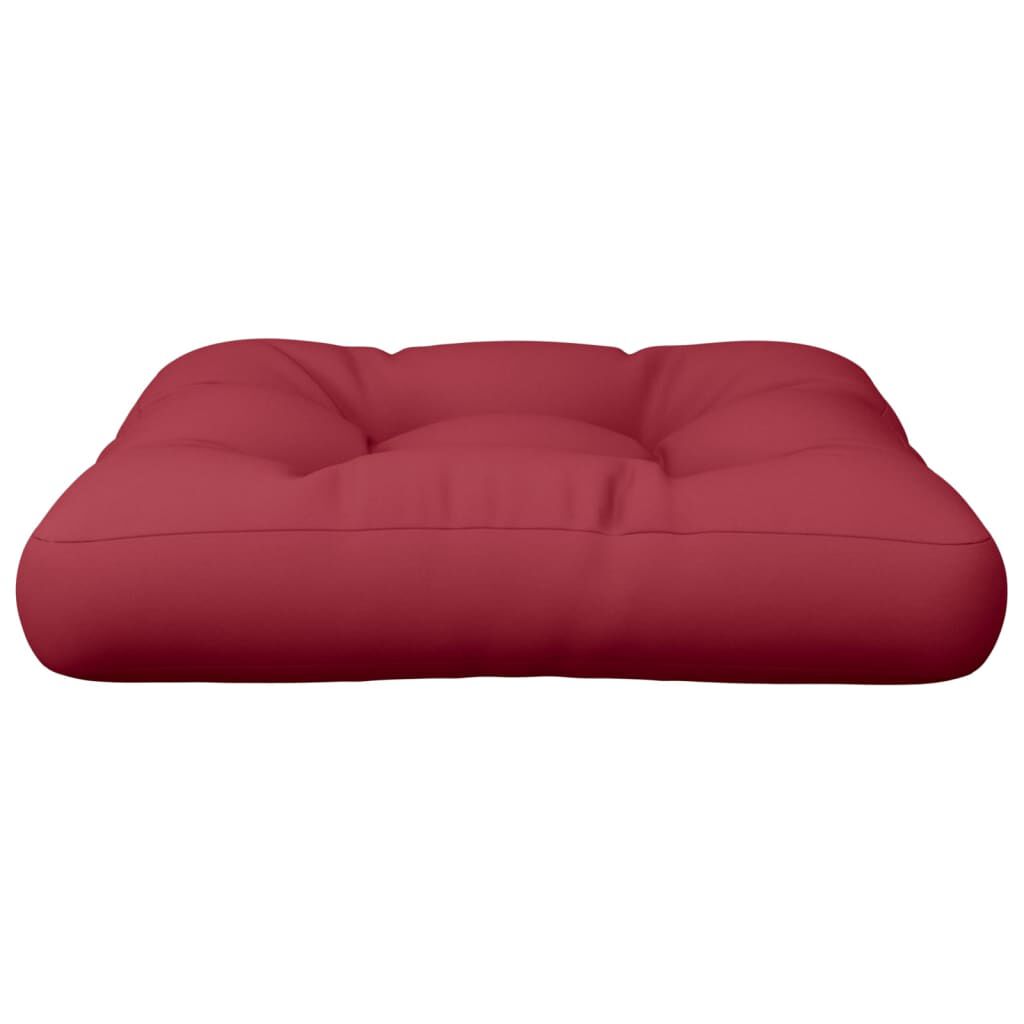 vidaXL Μαξιλάρι Παλέτας Μπορντό 60x60x12 εκ. Υφασμάτινο