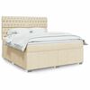 vidaXL &Kappa;&rho;&epsilon;&beta;ά&tau;&iota; Boxspring &mu;&epsilon; &Sigma;&tau;&rho;ώ&mu;&alpha; &Kappa;&rho;&epsilon;&mu; 180x200 &epsilon;&kappa;. &Upsilon;&phi;&alpha;&sigma;&mu;ά&tau;&iota;&nu;&omicron;