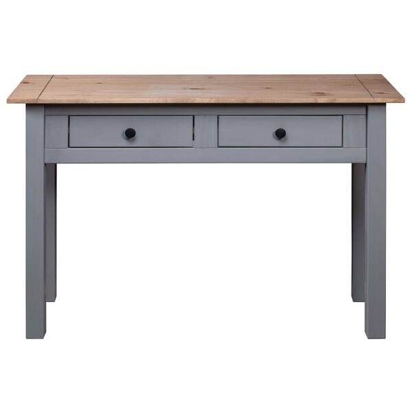 vidaXL Κονσόλα Τραπέζι Γκρι 110x40x72εκ Μασίφ ξύλο πεύκου Σειρά Panama