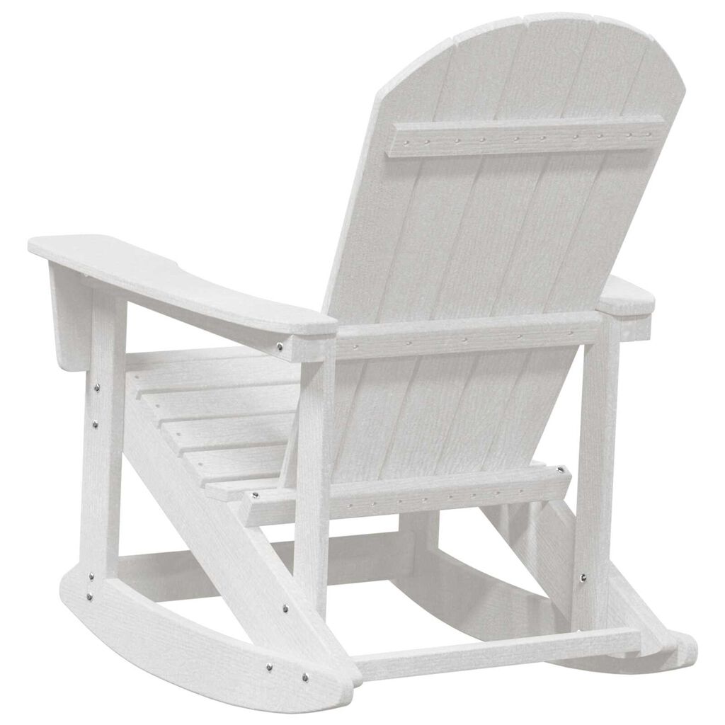 vidaXL Κουνιστή Καρέκλα Adirondack Λευκή 73.5x92x90 εκ.