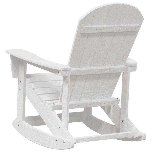vidaXL Κουνιστή Καρέκλα Adirondack Λευκή 73.5x92x90 εκ.
