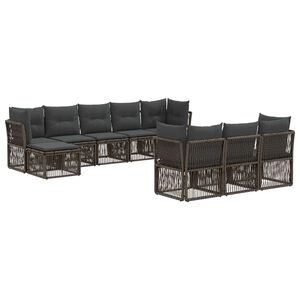 vidaXL &Sigma;&epsilon;&tau; &Kappa;&alpha;&nu;&alpha;&pi;έ &Kappa;ή&pi;&omicron;&upsilon; 10 pcs &Gamma;&kappa;&rho;&iota; &sigma;&upsilon;&nu;&theta;&epsilon;&tau;&iota;&kappa;ό &rho;&alpha;&tau;ά&nu;