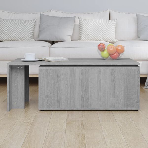 vidaXL Τραπεζάκι Σαλονιού Γκρι Sonoma 150x50x35 εκ. Επεξεργασμένο Ξύλο