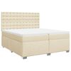 vidaXL &Kappa;&rho;&epsilon;&beta;ά&tau;&iota; Boxspring &mu;&epsilon; &Sigma;&tau;&rho;ώ&mu;&alpha; &Kappa;&rho;&epsilon;&mu; 200x200 &epsilon;&kappa;. &Upsilon;&phi;&alpha;&sigma;&mu;ά&tau;&iota;&nu;&omicron;