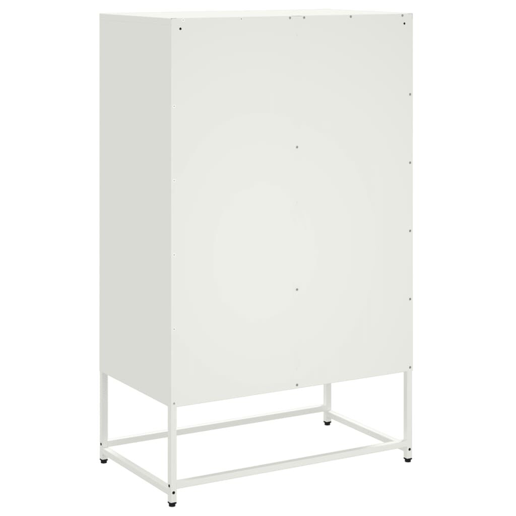vidaXL Ντουλάπι Λευκό 68x39x111,5 εκ. από Χάλυβα