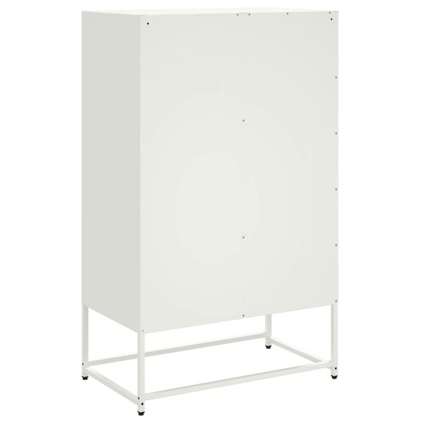vidaXL Ντουλάπι Λευκό 68x39x111,5 εκ. από Χάλυβα