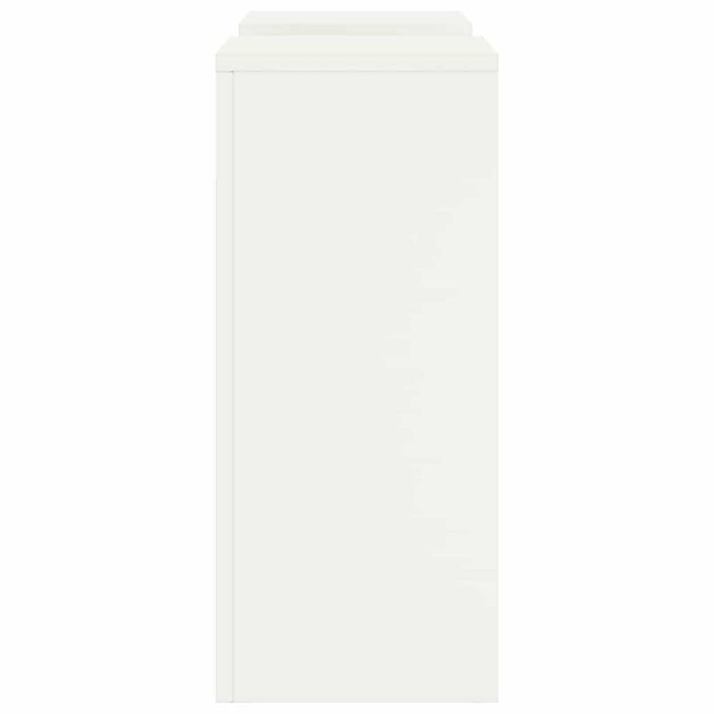 vidaXL Στήριξη φυτών 2 pcs Λευκό 24 x 24 x 55 εκ. Ατσάλι