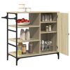 vidaXL Τρόλεϊ Κουζίνας Sonoma Δρυς 87,5x38,5x84,5 εκ. Επεξ. Ξύλο