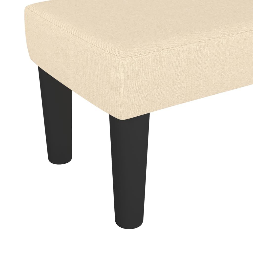 vidaXL Πάγκος Κρεμ 70 x 30 x 30 εκ. Υφασμάτινος