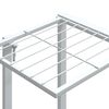 vidaXL Βάση Λουλουδιών Λευκή 94,5 x 25 x 89 εκ. Σιδερένια