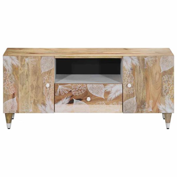 ντουλάπι τηλεόρασης vidaXL 105x33,5x46 cm μασίφ ξύλο Mango