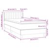 vidaXL Box Spring &Kappa;&rho;&epsilon;&beta;ά&tau;&iota; &mu;&epsilon; &sigma;&tau;&rho;ώ&mu;&alpha; &Sigma;&kappa;&omicron;ύ&rho;&omicron; &pi;&rho;ά&sigma;&iota;&nu;&omicron; 80x210 cm Velvet