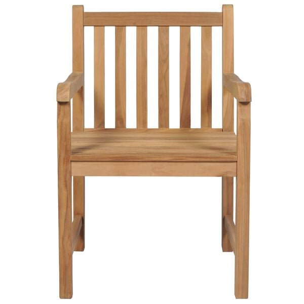 vidaXL Καρέκλες Κήπου 2 τεμ. από Μασίφ Ξύλο Teak με Taupe Μαξιλάρια