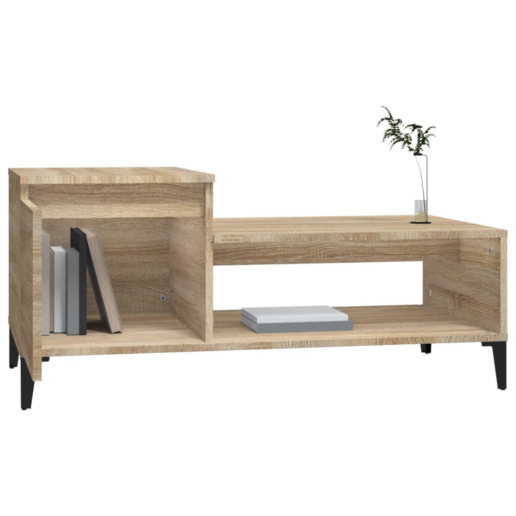 vidaXL Τραπεζάκι Σαλονιού Sonoma Δρυς 100x50x45 εκ. Επεξεργασμένο Ξύλο