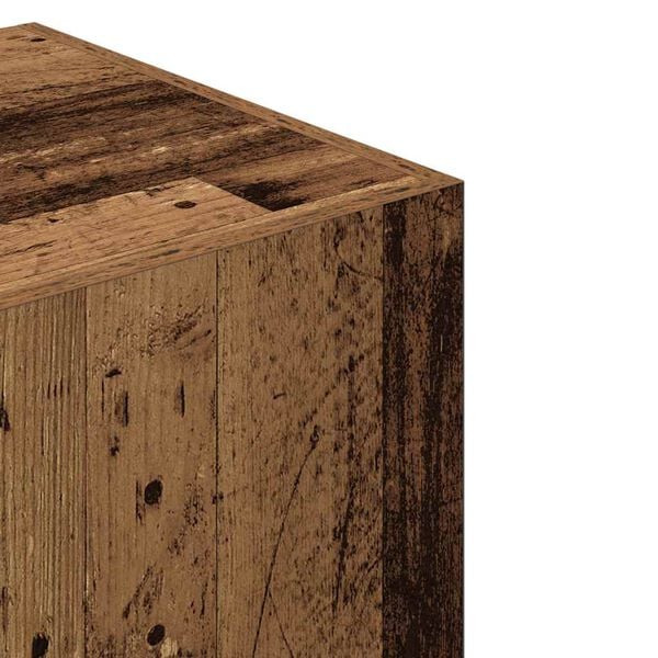 vidaXL Ντουλάπα Παλιό Ξύλο 90 x 52 x 200 εκ. από Μοριοσανίδα