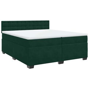 vidaXL &Kappa;&rho;&epsilon;&beta;ά&tau;&iota; Boxspring &mu;&epsilon; &Sigma;&tau;&rho;ώ&mu;&alpha; &Sigma;&kappa;&omicron;ύ&rho;&omicron; &Pi;&rho;ά&sigma;&iota;&nu;&omicron; 200x200&epsilon;&kappa;. &Beta;&epsilon;&lambda;&omicron;ύ&delta;&iota;&nu;&omicron;