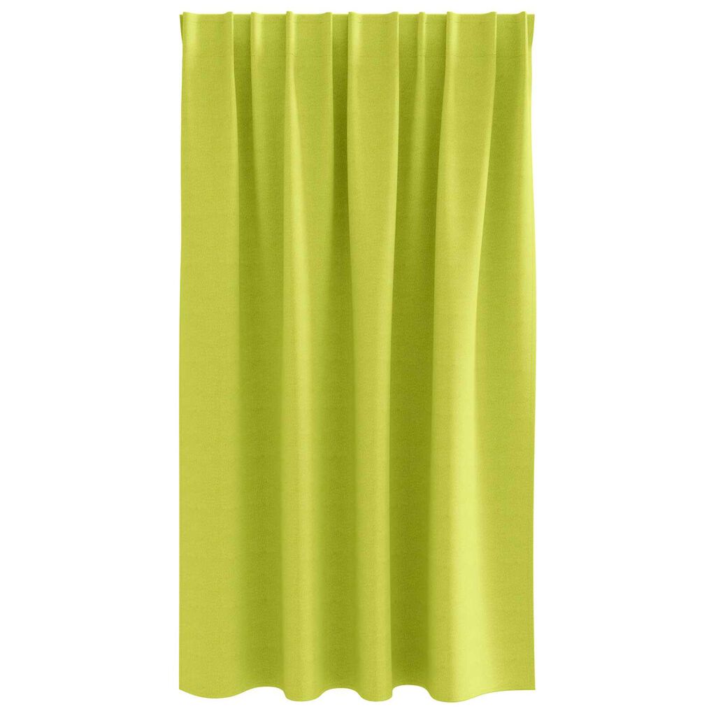 vidaXL Κουρτίνες με κουρτίνες 2 pcs Λαχανί 140 x 140 cm Πολυεστέρας