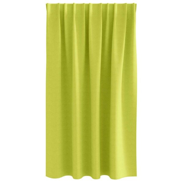 vidaXL Κουρτίνες με κουρτίνες 2 pcs Λαχανί 140 x 140 cm Πολυεστέρας