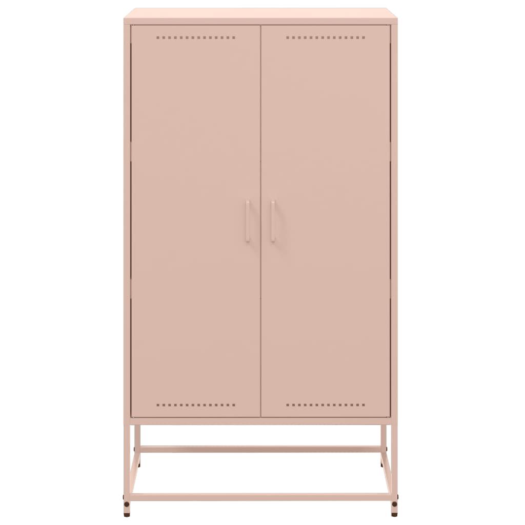vidaXL Ντουλάπι Ροζ 68,5x38,5x123,5 εκ. από Ατσάλι