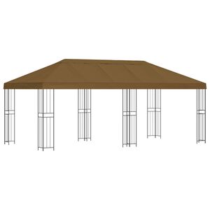 vidaXL &Kappa;ή&pi;&omicron;&sigmaf; &Gamma;&kappa;&alpha;&zeta;ebo 6 x 3 m Taupe &Pi;&omicron;&lambda;&upsilon;&epsilon;&sigma;&tau;έ&rho;&alpha;&sigmaf; &kappa;&alpha;&iota; &Chi;ά&lambda;&upsilon;&beta;&alpha;&sigmaf; 190 gsm