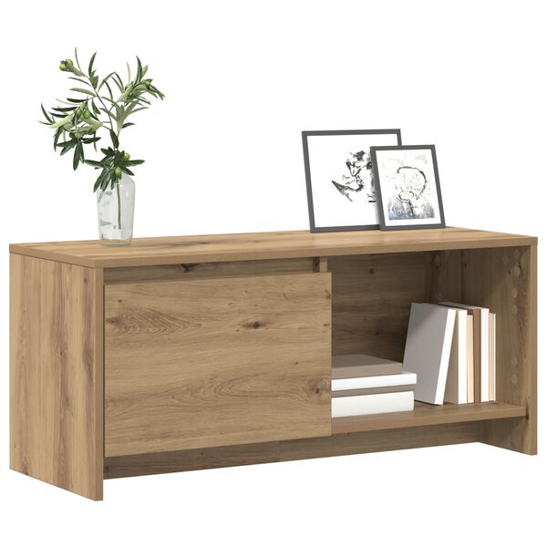 vidaXL &Sigma;&epsilon;&tau; &epsilon;&pi;ί&pi;&lambda;&omicron;&upsilon; &tau;&eta;&lambda;&epsilon;ό&rho;&alpha;&sigma;&eta;&sigmaf; &Epsilon;&pi;&iota;&tau;&omicron;ί&chi;&iota;&omicron; Artisan Oak 90 x 35 x 40 &epsilon;&kappa;.