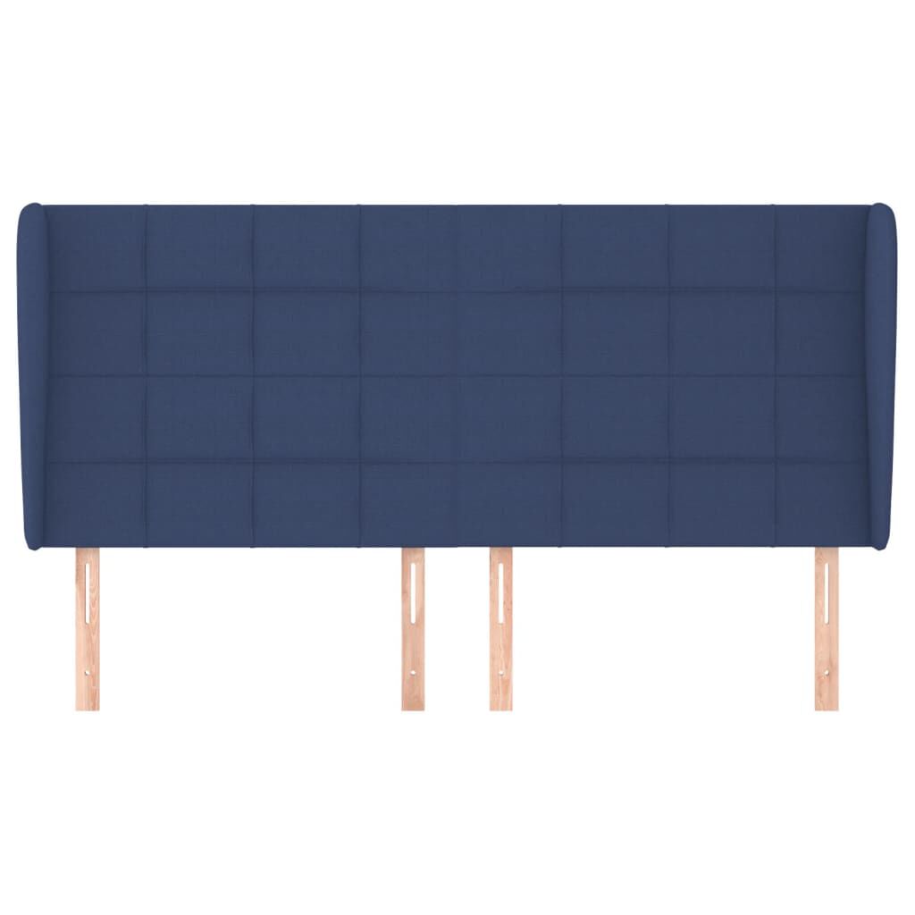 vidaXL Κεφαλάρι με Πτερύγια Μπλε 183x23x118/128 εκ. Υφασμάτινο